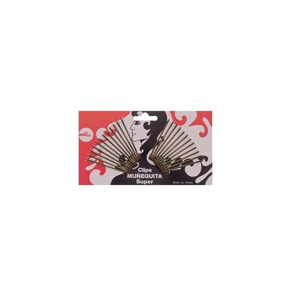 HORQUILLAS CLIP, MUÑEQUITA , horquillas/pinzas -cosmeticadestellos.es