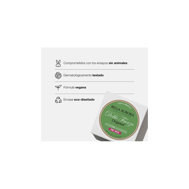 DOBLE FUERZA, BELLA AURORA, cremas faciales - cosmeticadestellos.es