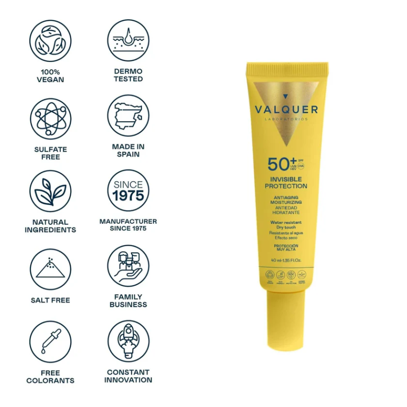 SERUM FACIAL INVISIBLE SPF50+, VALQUER