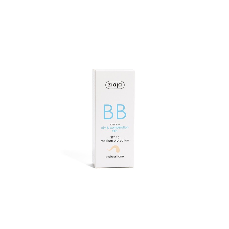 BB CREAM PIELES GRASAS/MIXTAS TONO NATURAL, ZIAJA