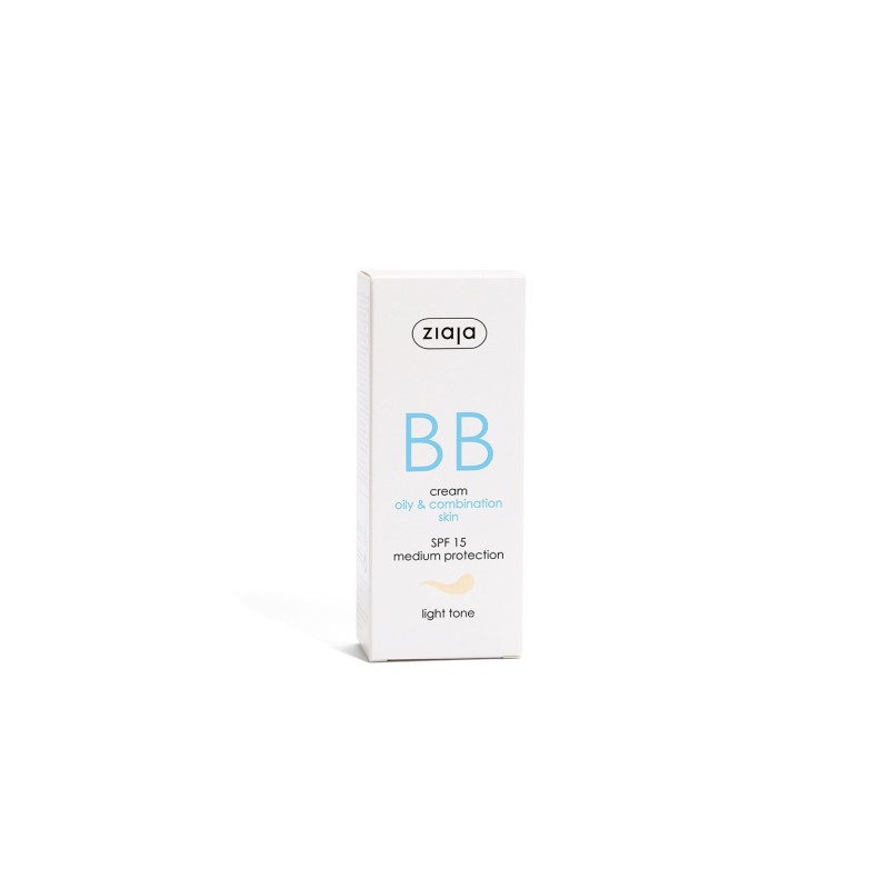 BB CREAM PIELES GRASAS/MIXTAS TONO CLARO, ZIAJA