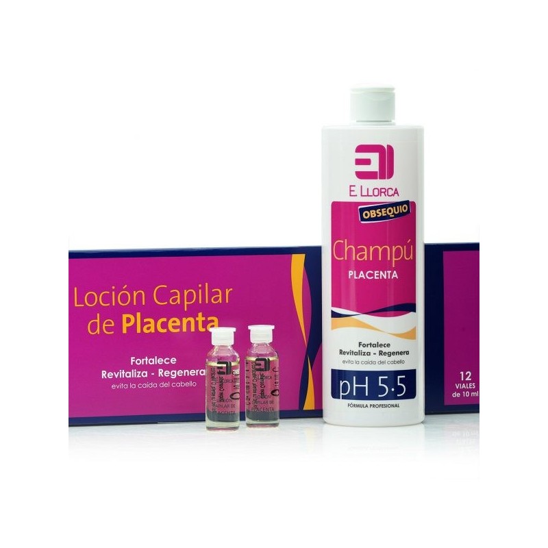 CHAMPU Y LOCION CAPILAR DE PLACENTA, ELISABETH LLORCA