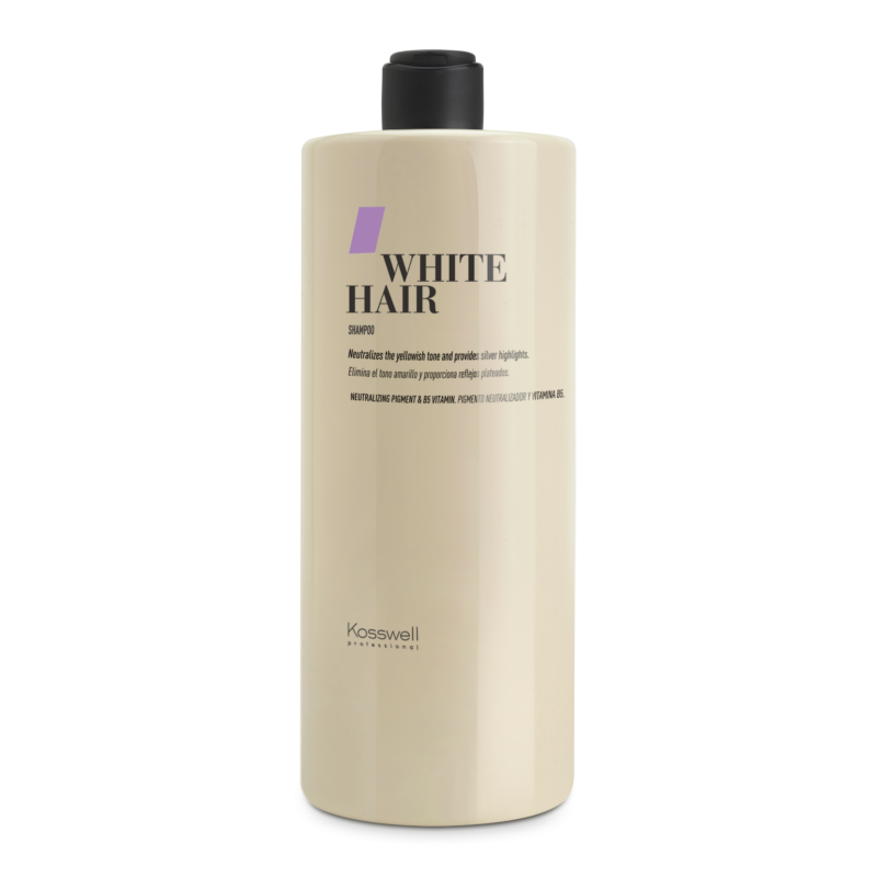 CHAMPU WHITE HAIR 1L, KOSSWELL
